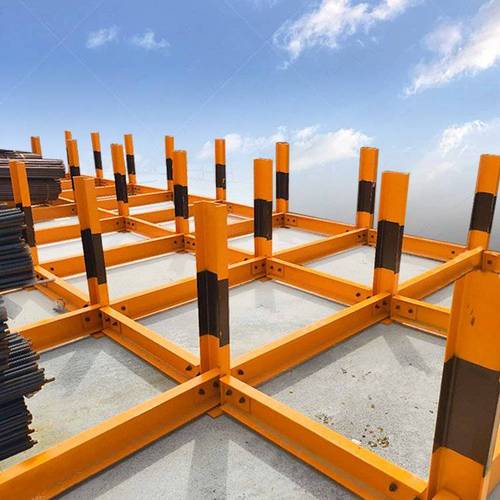 建筑工地钢筋堆放支架与拼装堆码连接架 合理布局，让施工更高效